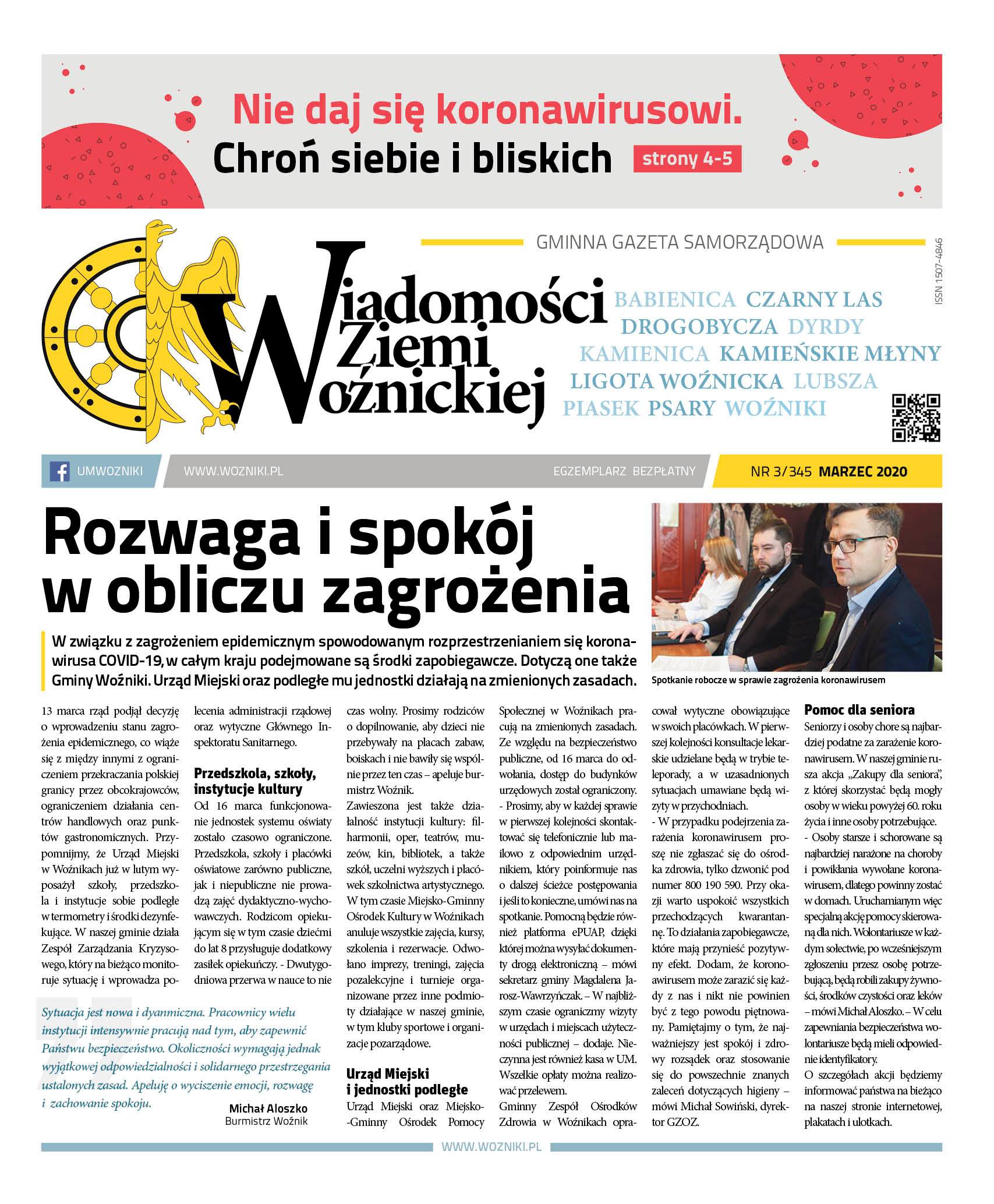 Wiadomości Ziemi Woźnickiej Marzec