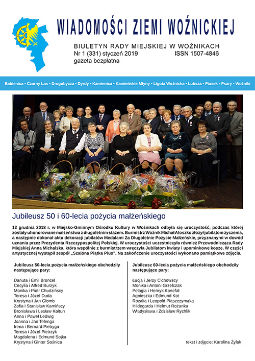 Wiadomości Ziemi Woźnickiej styczeń 2019