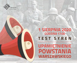 obrazek do artykułu: Test syren w rocznicę Powstania Warszawskiego