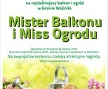 obrazek do artykułu: Ogłaszamy konkurs na najładniejszy balkon i ogród w Gminie Woźniki 